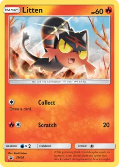 SM Black Star Promos Litten Pokémon card